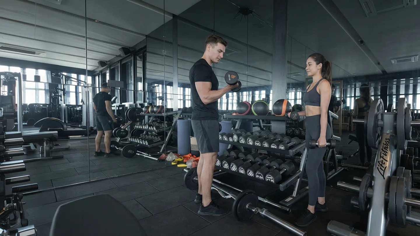 Fully equipped fitness centre at Serendipity BKC
